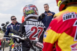 Paulin and Bayle at the training camp