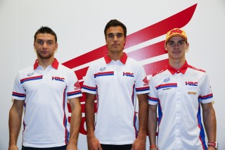 (L to R): Evgeny Bobryshev, Gautier Paulin and Tim Gajser