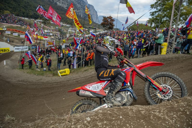 Moto win for Gajser moves him one point off championship lead